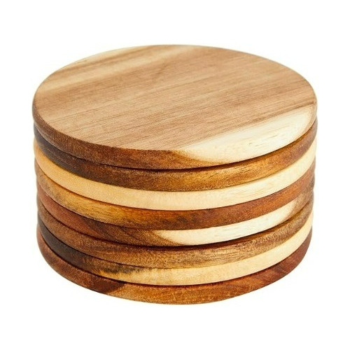 Portavasos D Mdf Madera Personalizados Grabados Con Sin Logo