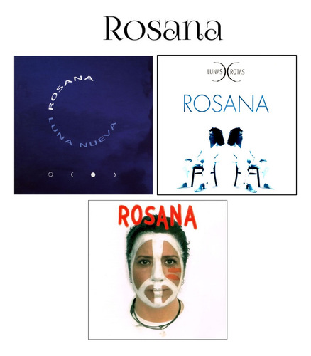 3 Cd Rosana A Las Buenas Y Las Malas + Luna Nueva+