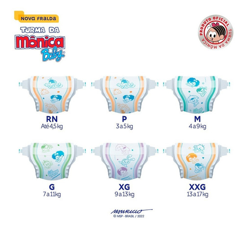 Imagem 5 de 7 de Fralda Turma Da Mônica Jumbo G 24un