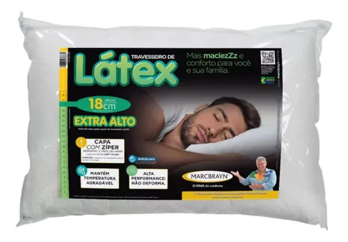 comprar Travesseiro Em Látex 18cm Marcbrayn
