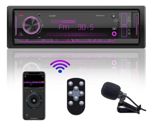 Receptor Estéreo Para Coche Stiflix Single Din Bluetooth Con