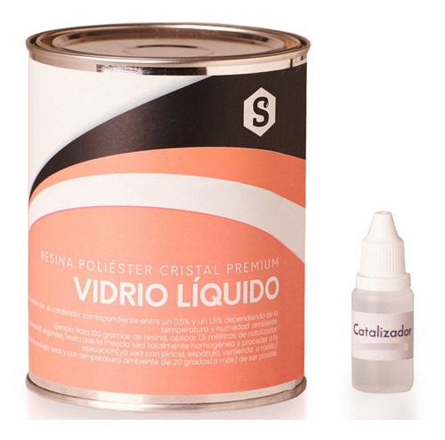 20kg Vidrio Liquido Resina Cristal Premium