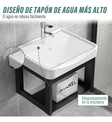 Lavabo Marmol Rectangular Minimalista Moderno Con Espejo