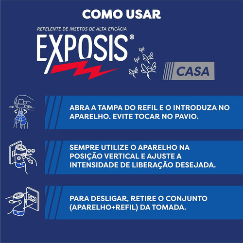 Exposis Casa Com Refil Repelente Elétrico De Insetos