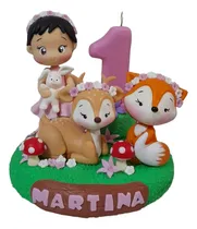 Comprar Adorno De Torta Animalitos Del Bosque Porcelana Fria