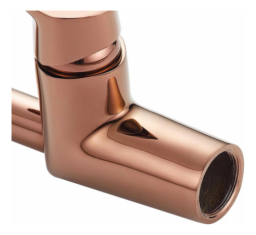 Torneira Monocomando Cozinha Bica Alta Cobre - Sensi Dacqua Acabamento Metal Cobre Cromado