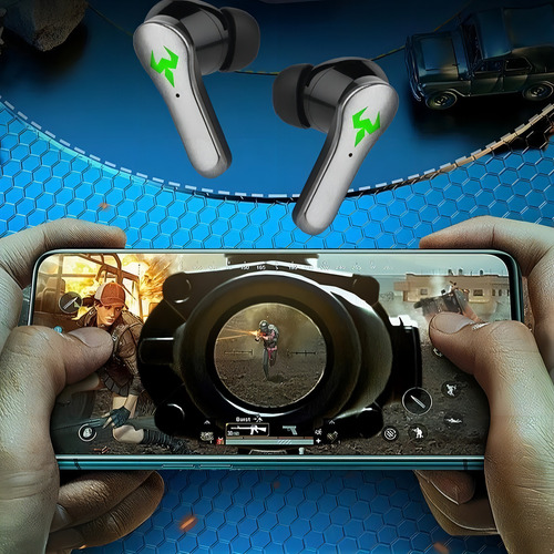 Fone De Ouvido Bluetooh Erdots Altomex Tws Gamer Para Redmi Cor Preto ou Branco Cor da luz 1Bluetooth