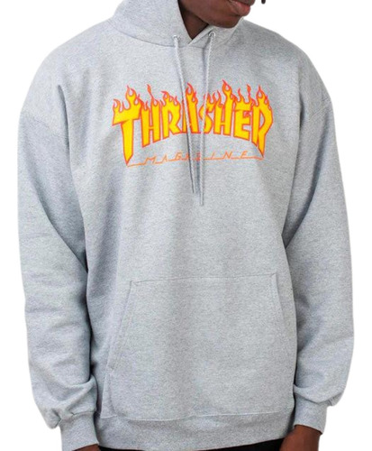 Hoodie Thraser Flame Men Melange