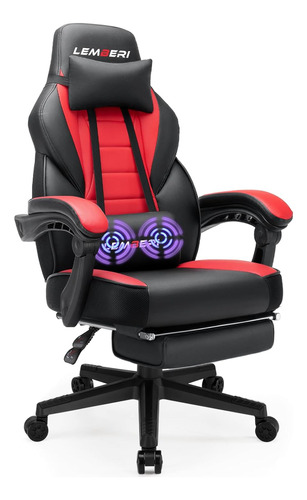 Silla Gamer De Estilo De Carreras, Negro Lemtp Lemberi