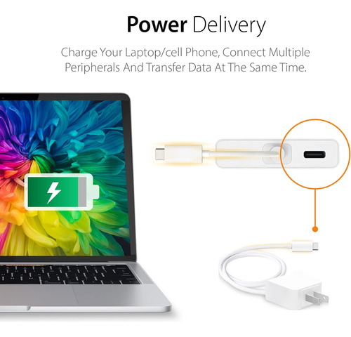 Usb-c Mini Dock- Hub Tipo C 2 X Hdmi 4k, 2 X Usb 3.0, E...