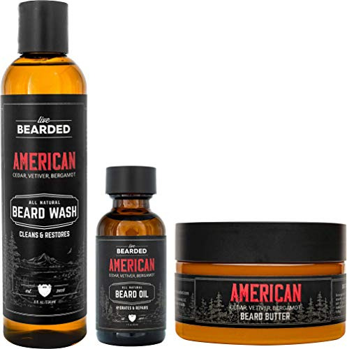 Kit De Barba | Live Bearded Made In Usa | Beard Bundle