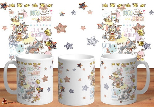 Taza De Ceramica Tom And Jerry Coffee 4k Art