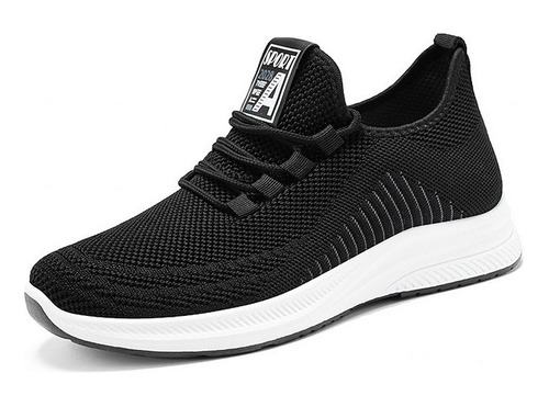 Tenis Hombre Negros Zapatos Transpirable Casuales Urbanos