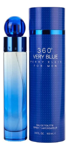 Perfume 360 Very Blue Perry Ellis Caballero Edt Original 