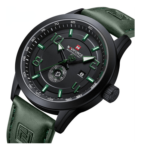 Reloj De Cuarzo Naviforce Original, Lujoso, Clásico, Con Fec