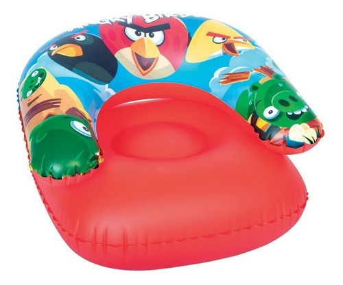 Sillon Inflable Angry Birds Bestway 76cm Silla Sofa Asiento