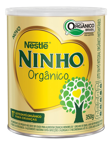 Leite Pó Instantâneo Integral Orgânico Ninho Lata 350g