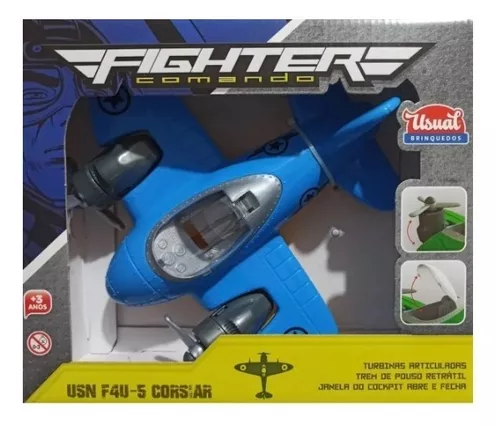 Avião de Brinquedo Articulado Infantil Comando Fighter – 1 Unidade