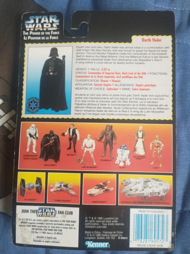 Darth Vader Star Wars Power Of The Force Le Pouvoir De La F (Usado)