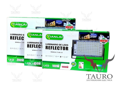 Imagen 3 de 6 de Reflector Led 200w Lupas 2000w Alta Potencia Exterior