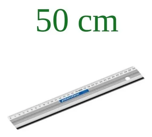 Regla Metalica De Corte Plantec 50 Cm Aluminio