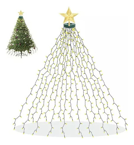 Corona De Árbol De Navidad Con Forma De Estrella Compuesta P