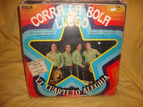 Vinilo Cuarteto Alegria Corra La Bola Llego El Cuarteto O C2