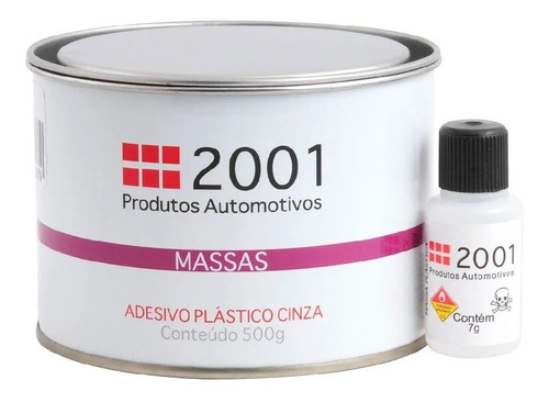 Massa Plástica Cinza 2001 - 0,500g (cola Plastica)