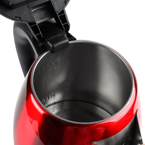 Hervidor Munster Acero Inoxidable 1.8 Lts Doral Color Rojo
