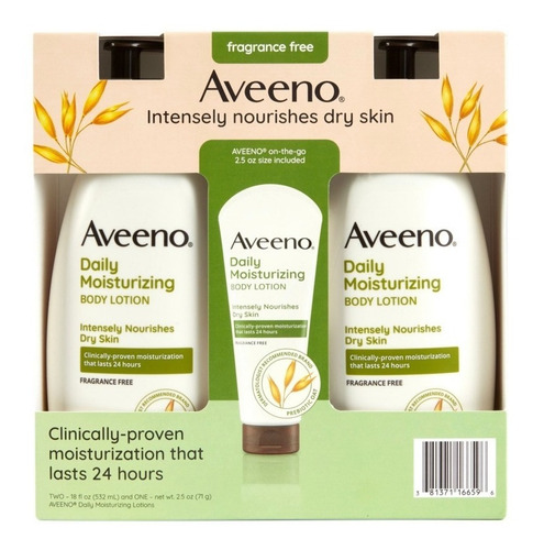 Aveeno Daily Moisturizing Lotion (18 Fl. Oz.2 Pk.+2.5 Oz)
