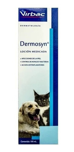 Dermosyn  Perros Gatos 100 Ml Loción Medicada. Entrego Ya!