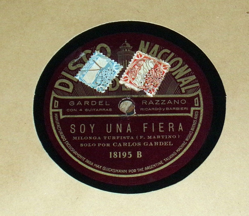 Carlos Gardel Barrio Reo 78rpm 10 Pulgadas / Kktus