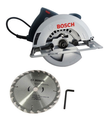 Imagen 3 de 9 de Sierra Circular Bosch Gks 150 185mm 1500w + Disco + Guía