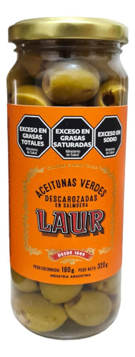 Laur Aceitunas Descarozadas Frasco X320 Gr. 