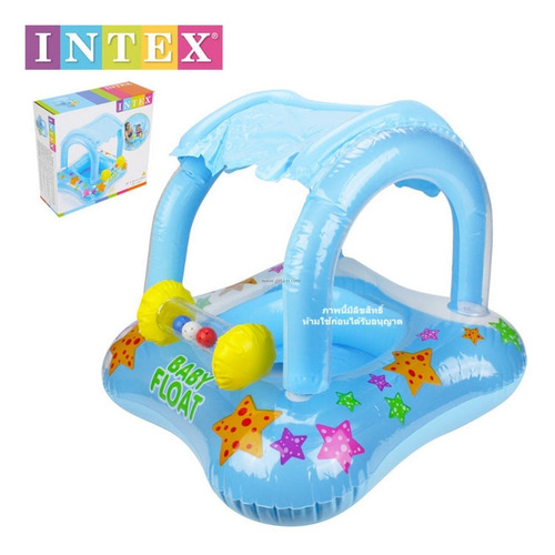 Inflable Salvavidas Andadera Con Techo Para Bebe Intex