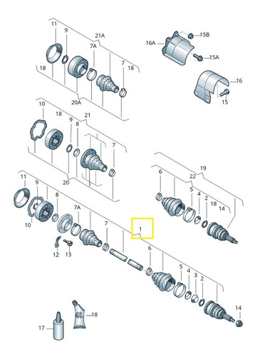 Flecha Homocinetica Izq Seat Toledo Leon 1.8 1998-2006 @