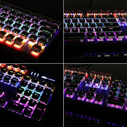 Teclado Mecánico Para Juegos Estilo Máquina De Escribir