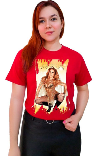 Polera Gloria Trevi 100% Algodón World Tour 2023 Diva C-860