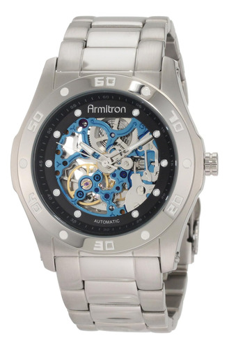 Reloj Armitron 204406bisv Para Caballero Color Plata