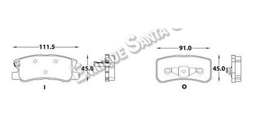 Pastillas De Freno Mitsubichi Outlander Tras.