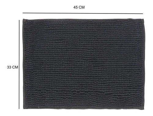 Imagen 4 de 10 de Alfombra Soft Microfibra Secado Rapido 33x45, Antideslizante