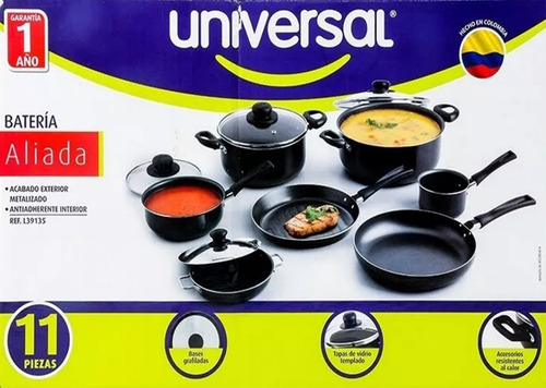 Imagen 3 de 3 de Juego De Ollas Universal 11 Piezas Antiadherente