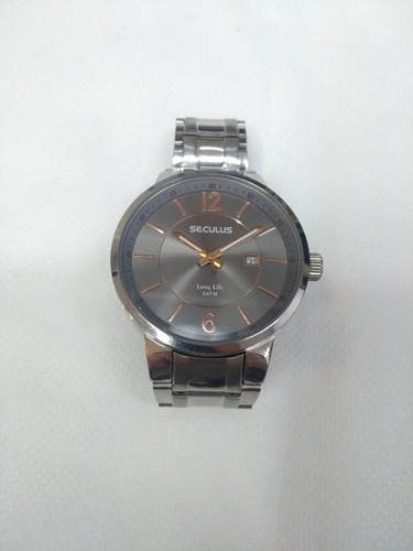 Relógio Masculino Prata Seculus 28218g0sbna1 Leia O Anúncio