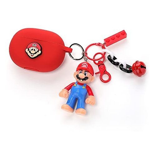 Funda SuubLG Mario Compatible Con Beats Studio Buds -rojo