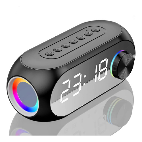 Reloj Despertador Digital Con Altavoz Bluetooth Con Radio