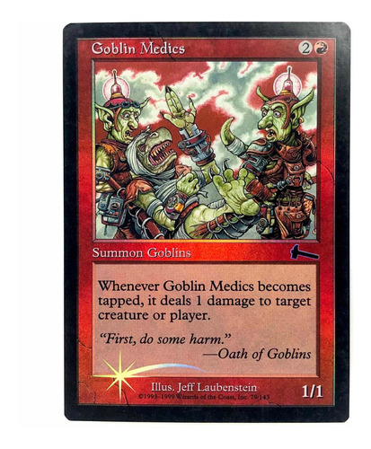 Goblin Medics Foil - Carta Original De Magic The Gathering