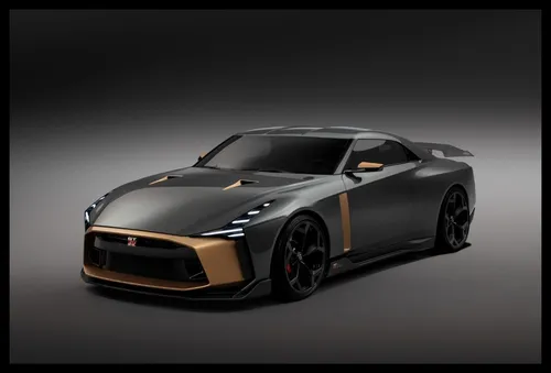 Nissan Gtr 50 Cuadro Enmarcado 45x30cm