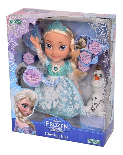 Muñeca Bebote Frozen Elsa Brillante Canta Ditoys Original