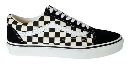 Vans cuadros negros top