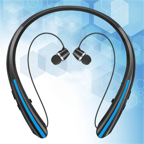 Auriculares Bluetooth Auriculares Retráctiles Azul